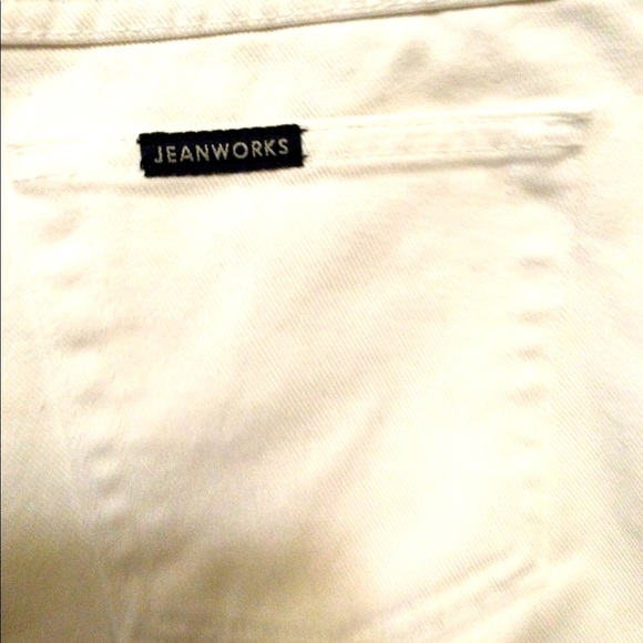 💥NWOT💥VINTAGE 80’S WHITE DENIM JEAN CAPRI - Picture 4 of 16